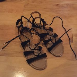 Lulus lace up gladiator sandals